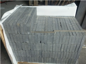 G684 China Black Basalt Black Galaxy Black Pearl Fuding Black Flamed Tile & Slab