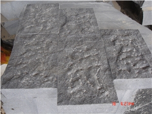 G684 China Black Basalt Star Galaxy Crystal Black Black Pearl Fuding Black Mushroom Cleft Floor Covering Paver