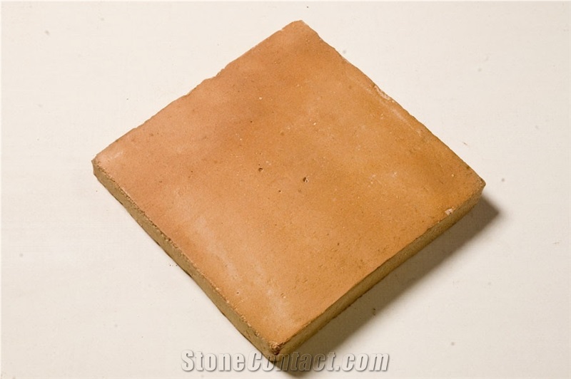 Handmade Orange Terracotta Tile Brick