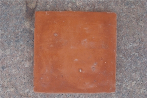 Handmade Terracotta Tile Clay Glazed Brown Yellow Orange Red Tile