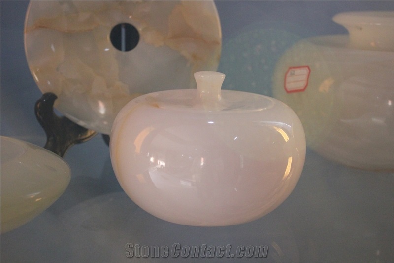 Marble China Black Marquina White Onyx Carved Vase Bottle