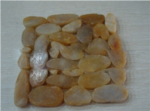 River Stone,Pebbles,Colorful Pebbles,Round Pebbles,Yellow River Stone,Small Shape Pebbles,Polished Pebbles,Pebble Pattern,Mixed Pebble Stone Chipped Mosaic