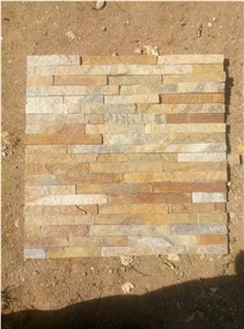 Rustic Quartize Veneer Wall Tile Culture Stone Wall Panel Ledge Stone