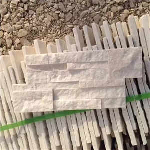 China White Quartzite Ledge Stone Veneers