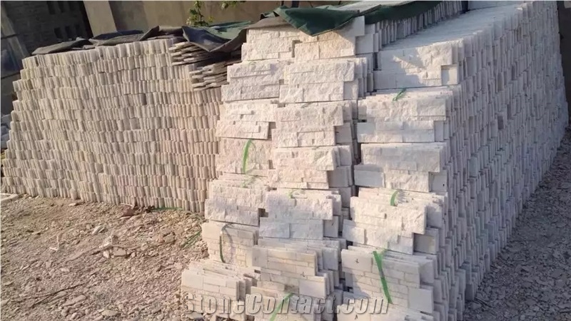 China White Quartzite Ledge Stone Veneers