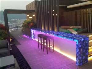 Semi Precious Nature Stone High Quality Reception Desk for Hotel, Luxious House, Bar Family