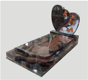Musical Note Tree Indian Aurora Heart Form Headstone Monuments
