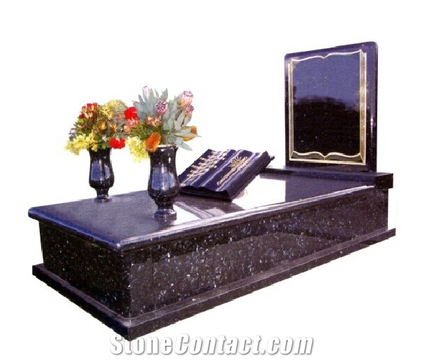 Polished Single Full Monument in Color Dark Blue Pearl