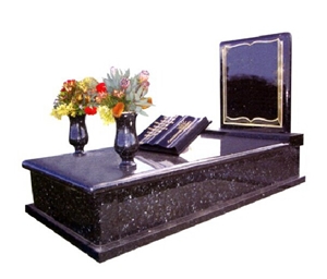 Polished Single Full Monument in Color Dark Blue Pearl Polished Single Full Monument in Color Dark Blue Pearl