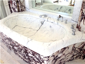 Breccia Vagli Rosata Bathtub Creation