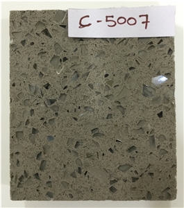 Green Quartz Stone Tiles & Slabs, Engineered Stone, Terrazzo
