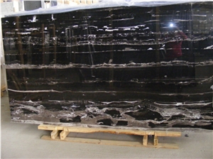 Silver Dragon Marble Tiles & Slabs, Black Polished Marble Flooring Tiles, Wall Covering Tiles