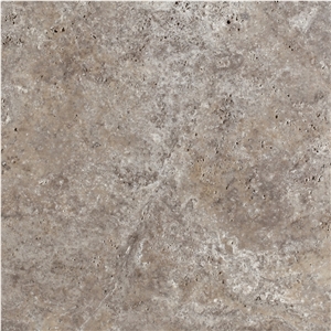 Silver Travertine Cross Cut