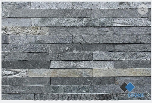 Silver Gray Quartzite Stack Stone