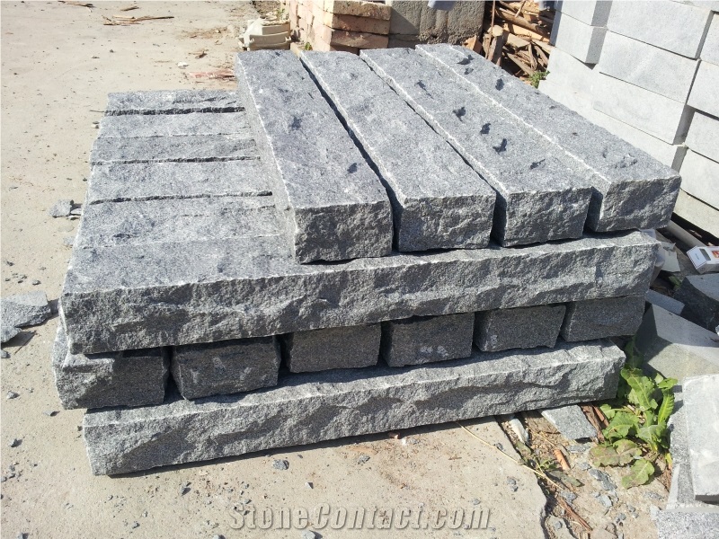 G654 Black Granite Kerbstone