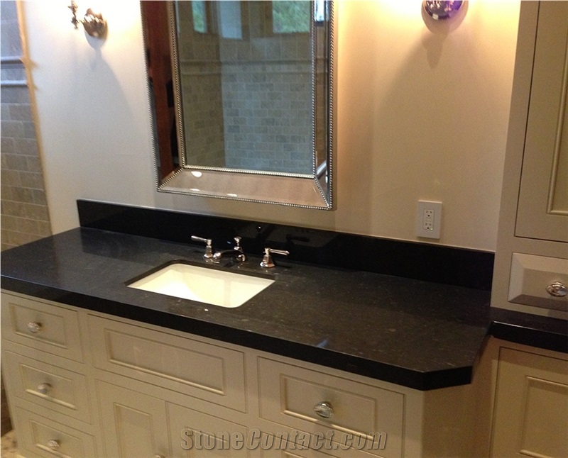 Antique Brown Granite Master Bath Vanity Top