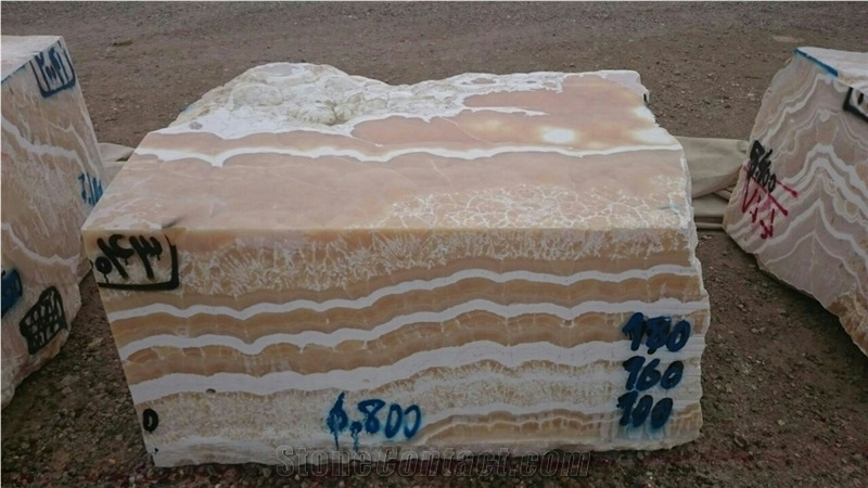 Orange Onyx Blocks, Yellow Onyx Blocks
