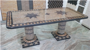 Multicolor Granite Stone Bench, Table