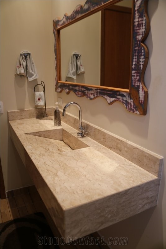 Bahia Travertine Bathroom Top