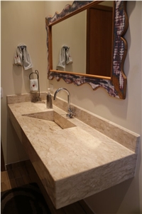 Bahia Travertine Bathroom Top