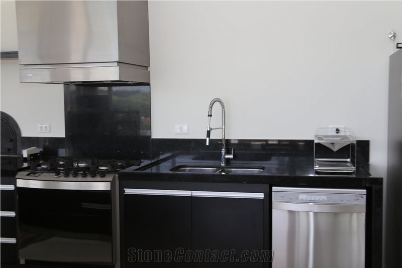 Granito Preto Sao Gabriel Kitchen Countertop