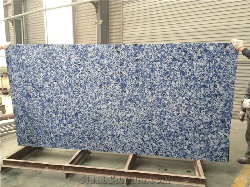 Blue Sea Quartz Stone Slab