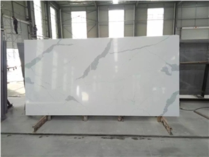 Carrara White Quartz Stone Slab Engineered Stone