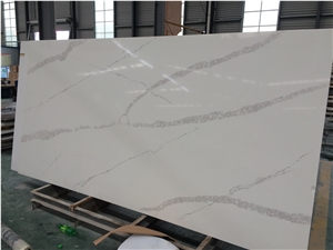 Carrara White Quartz Stone Slab Engineered Stone