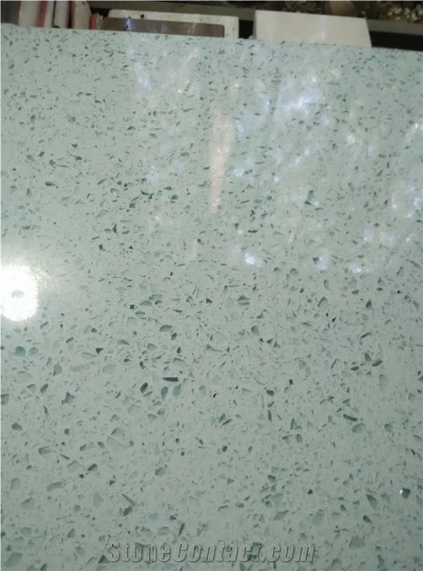 Green Big Granule with Mirror Effect