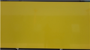 Pure Yellow Artificial Quartz Stone Slab & Tile Engineered Stone