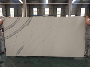 Quartz Stone Slab Surface Like Snow White