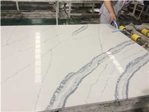 Quartz Stone Slab Surface Like Snow White