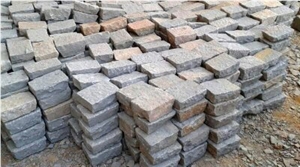 Grey Sandstone Cobbles, Cube Stone, Pavers