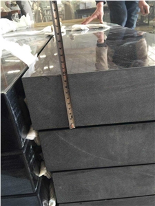 High Quality Polished Shanxi Black Granite Bench Absolute Black Granite