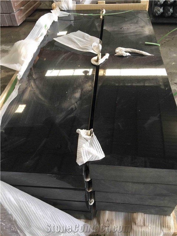 High Quality Polished Shanxi Black Granite Bench Absolute Black Granite
