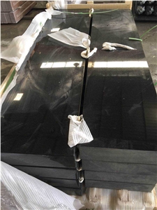 High Quality Polished Shanxi Black Granite Bench Absolute Black Granite