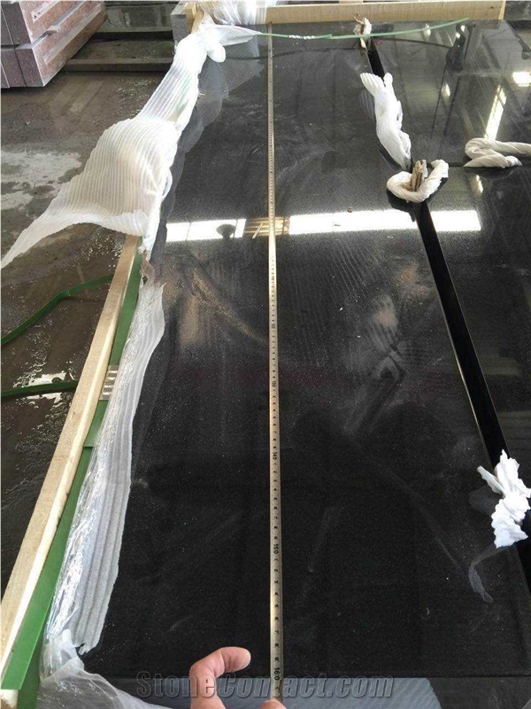 High Quality Polished Shanxi Black Granite Bench Absolute Black Granite