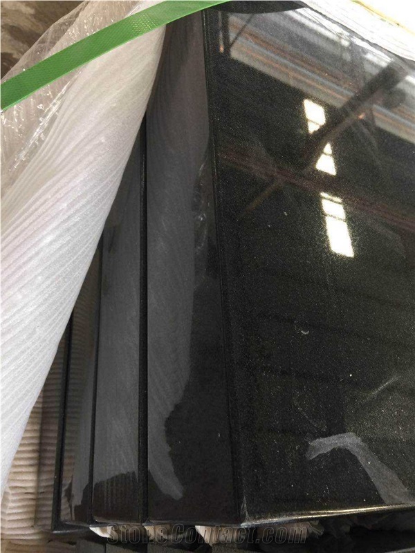 High Quality Polished Shanxi Black Granite Bench Absolute Black Granite