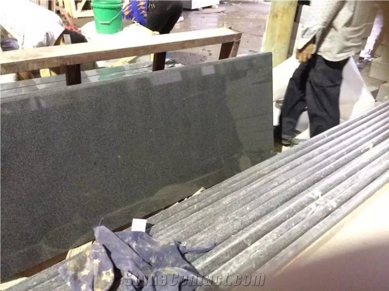 Own Quarry-Polished G654 Granite Countertop,Half Bullnose