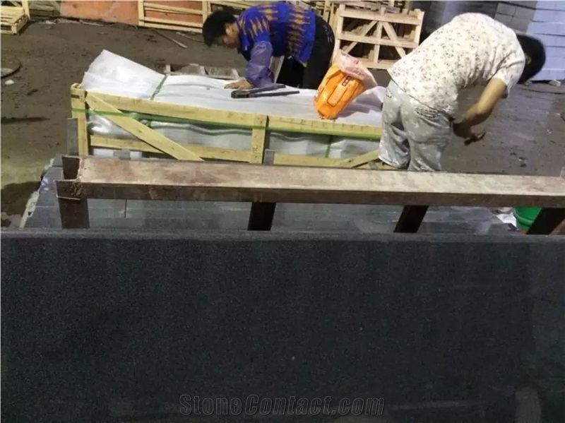Own Quarry-Polished G654 Granite Countertop,Half Bullnose