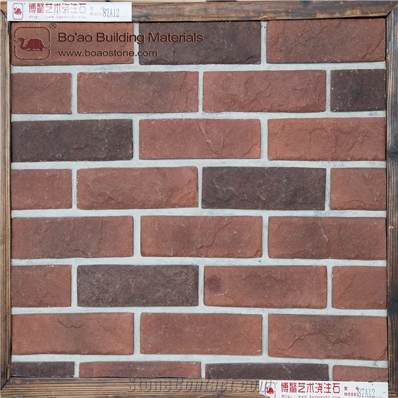 Antique Bricks Building Exterior Wall Stone