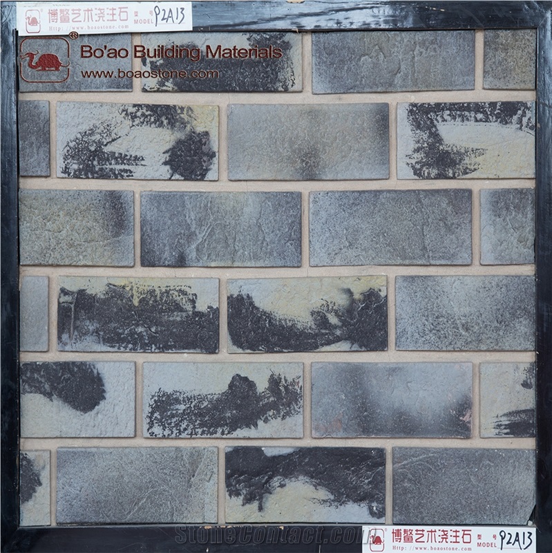 Antique Bricks Building Exterior Wall Stone