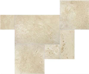 Travertine Brushed Versailles Pattern Set