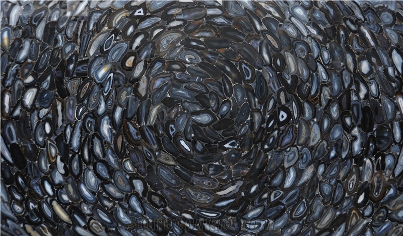 Brazil Black Agate Semiprecious Ston