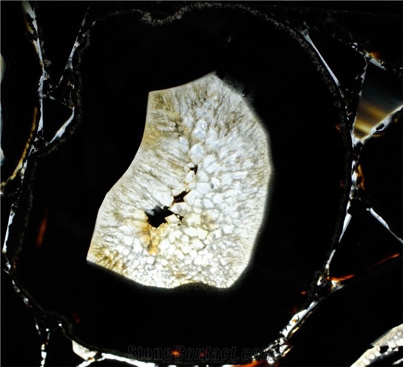 Brazil Black Agate Semiprecious Ston