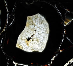 Brazil Black Agate Semiprecious Ston
