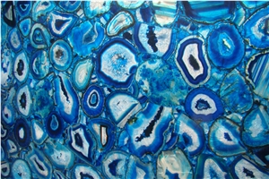 Brazil"S Blue Agate Stone /Gemstone Table Tops