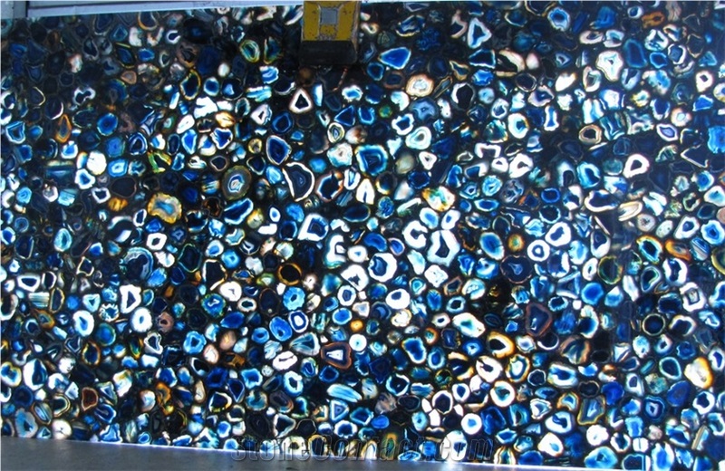 Brazil"S Blue Agate Stone /Gemstone Table Tops