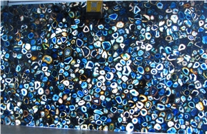 Brazil"S Blue Agate Stone /Gemstone Table Tops