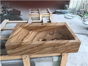 Yellow Wash Basin/Round Sinks/Restroom Sinks/Sandstone Basin/Over Sinks